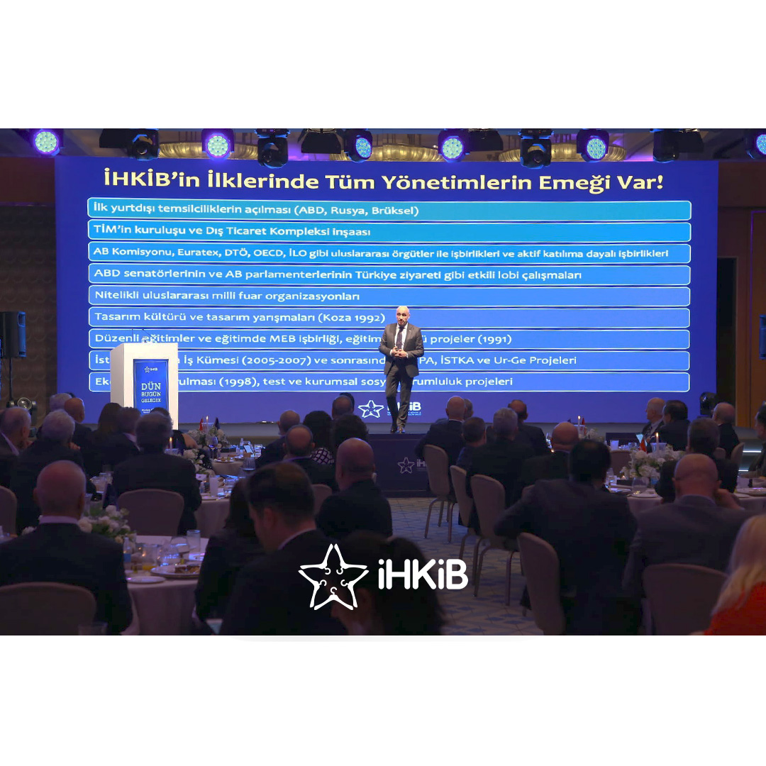 Biz, İHKİB olarak büyük bir aileyiz.
Bu ailenin büyümesinde ve sektörümüze liderlik etmesinde sonsuz emekleri bulunan başta Başkanımız Sn. <a href="/GultepeMustafa/">Mustafa Gültepe</a> olmak üzere eski Başkanlarımız Sn.Okan Oğuz, Sn.Süleyman Orakçıoğlu, Sn.Nuri Artok ve Sn. Hikmet Tanrıverdi'ye,