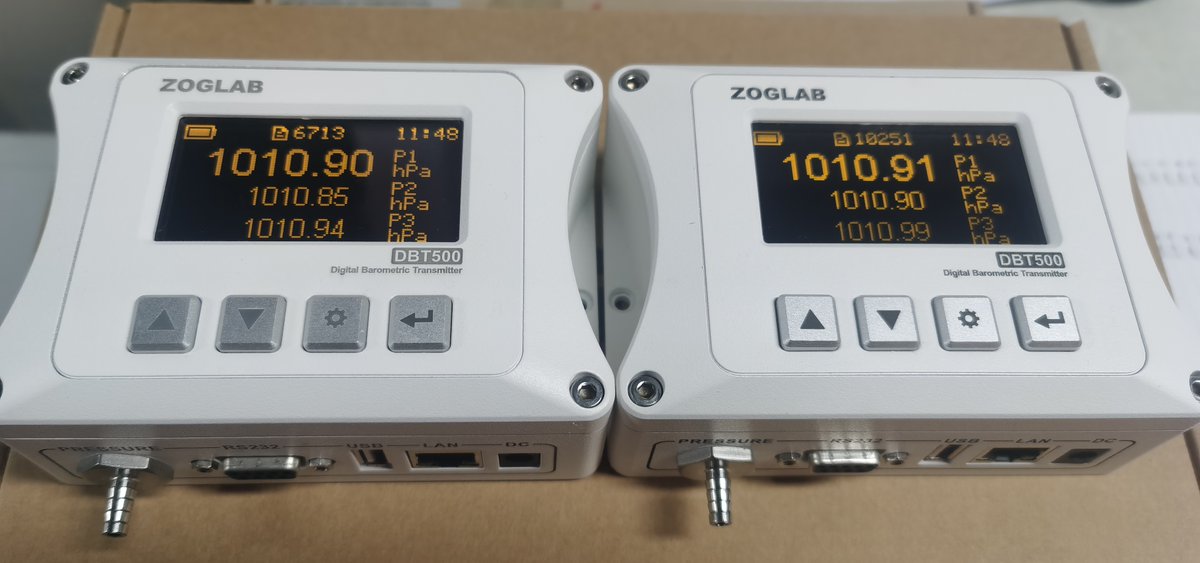 zoglab_ca's tweet photo. 2 pcs of DBT500-Digital Barometric Transmitter(with 3 barometric pressure sensors each) are ready to ship to Japan . https://t.co/5wRyCCqdXp