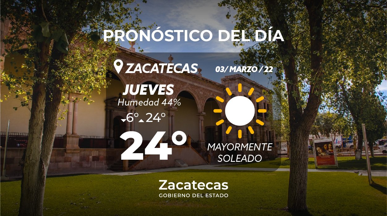 Gobierno de Zacatecas on Twitter "☀ Para que disfrutes del día sin