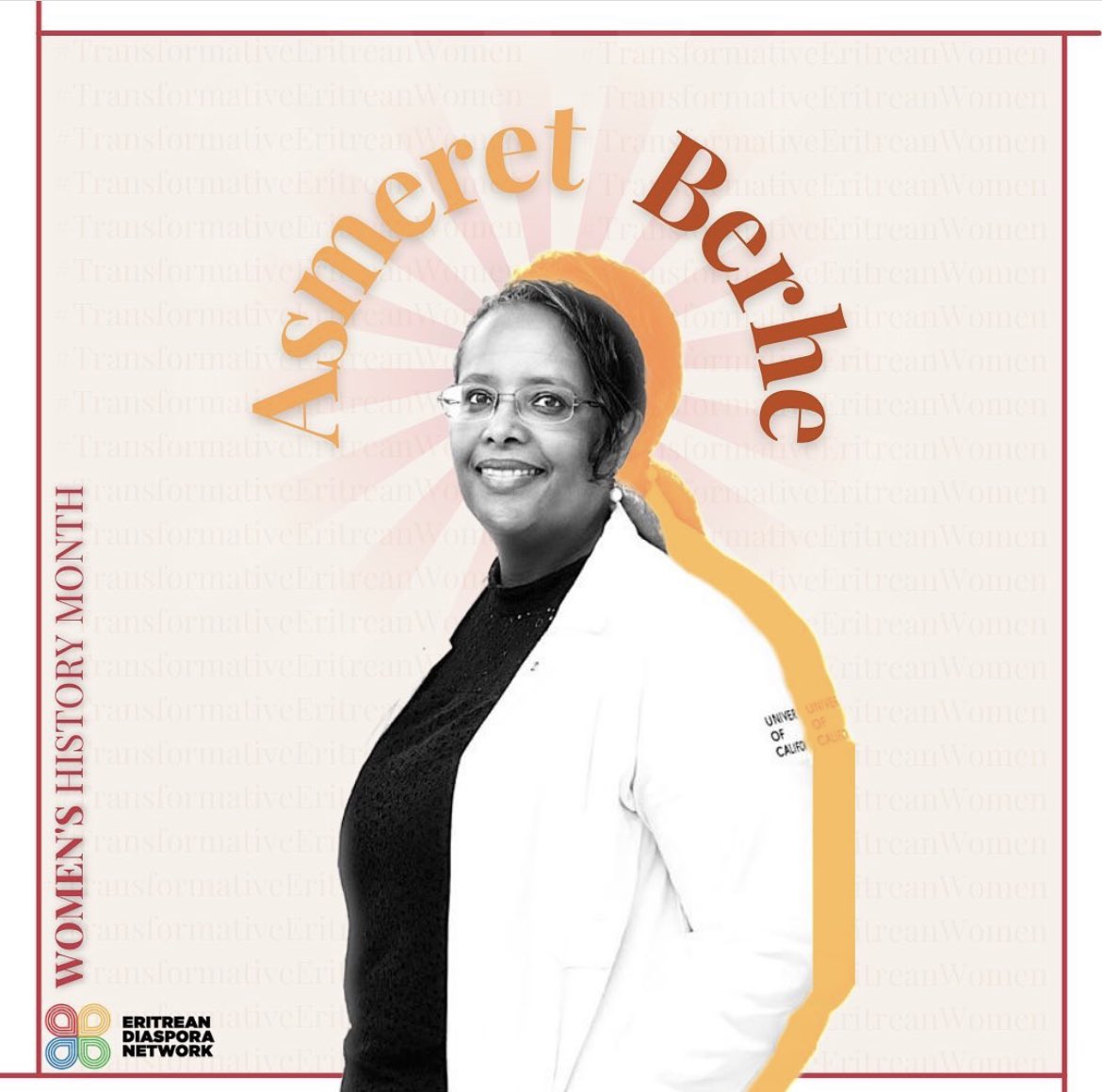 Please join us in honoring Dr. Asmeret Asefaw Berhe,a soil biogeochemist & political ecologist who is the current nominee to serve as the Director of the Office of Science at the US Department of Energy. @aaberhe 
#WomensHistoryMonth #EritreanWomen #transformativeeritreanwomen