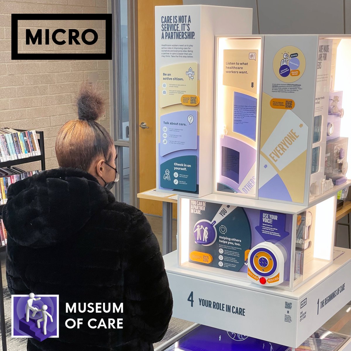 🎉 Today the Museum of Care has traveled northwest in the Bronx to <a href="/nypl/">NY Public Library</a>'s <a href="/NYPL_KBR/">NYPL Kingsbridge</a>! Visit the museum in Kingsbridge now through March 31. #museumofcare #nypl #bronx #NYC #thebronx #thebronxnyc #healthworkers