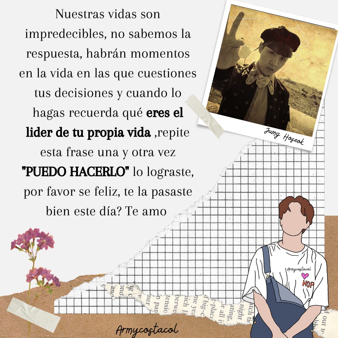 armycostacol's tweet photo. 💜 que tengan un excelencia dia 💜 les dejo estas hermosas palabras que dijo #JHOPE https://t.co/murJU2iXKi