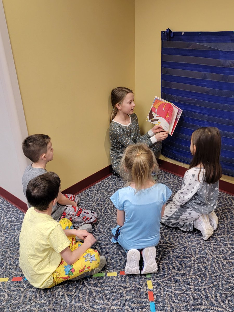 Our 5th grade buddies came to spend time with our class and read some Dr. Seuss books!