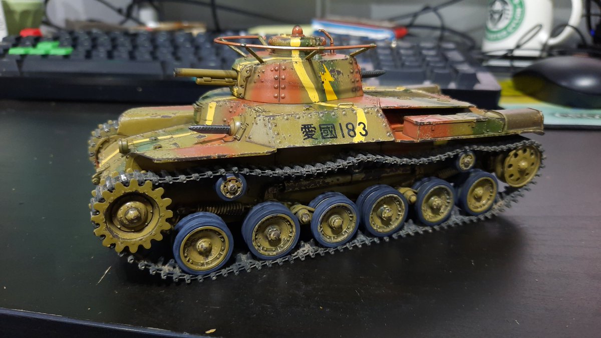 Almost finished with Type 97 Chi-ha from <a href="/TamiyaUSA/">Tamiya America, Inc.</a> only a few more details to go.