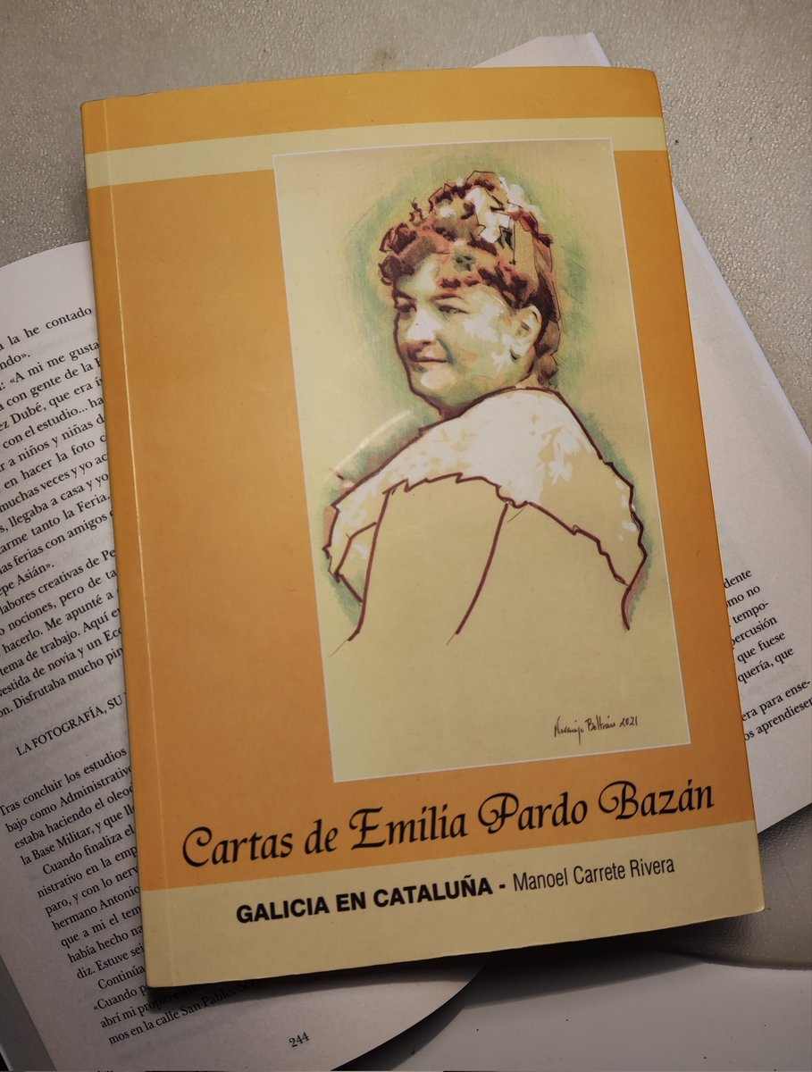Naranjo_Beltran's tweet photo. RETRATO DE Dña. EMILIA PARDO BAZÁN. para la portada del libro "Cartas de Emilia Pardo Bazán, Galicia en Cataluña". Técnica mixta sobre papel. https://t.co/6wX02sLl4g
