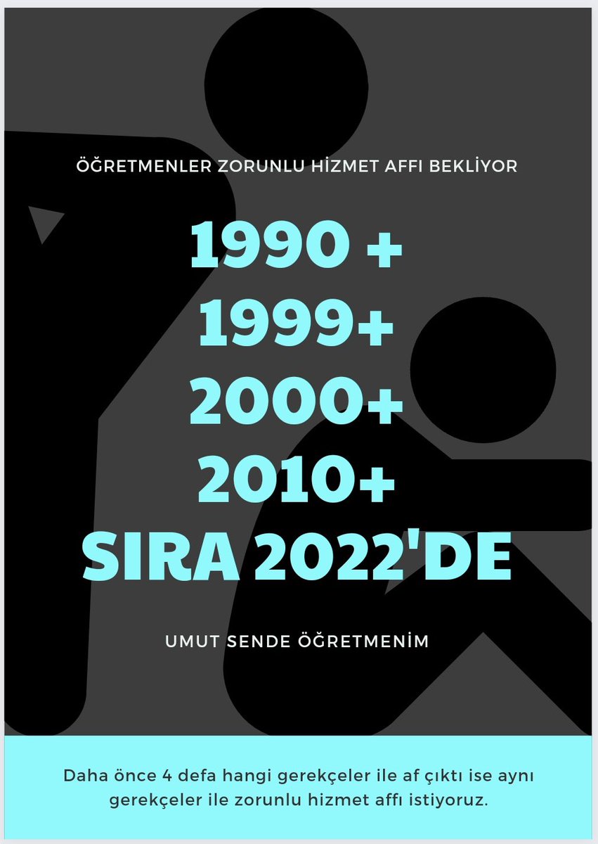 #zorunluhizmetmuafiyeti <a href="/oguzozat/">Oğuz ÖZAT</a> <a href="/_aliyalcin_/">Ali YALÇIN</a> <a href="/TalipGeylan06/">Talip Geylan</a> @MaarifSen  <a href="/egitimis/">Eğitim-İş</a> <a href="/yilmaznazif/">Nazif Yılmaz</a> <a href="/akandemir80/">Ahmet Kandemir</a>