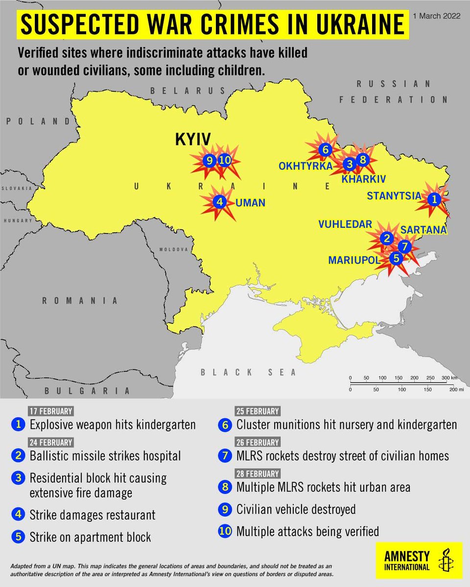 Piersoft's tweet photo. Occhio, non sono statistiche militari. 
Ma di crimini di guerra.
E no.. non sono di una delle due parti in conflitto ma di @amnesty #UkraineRussiaWar https://t.co/8dOvXNPUB9