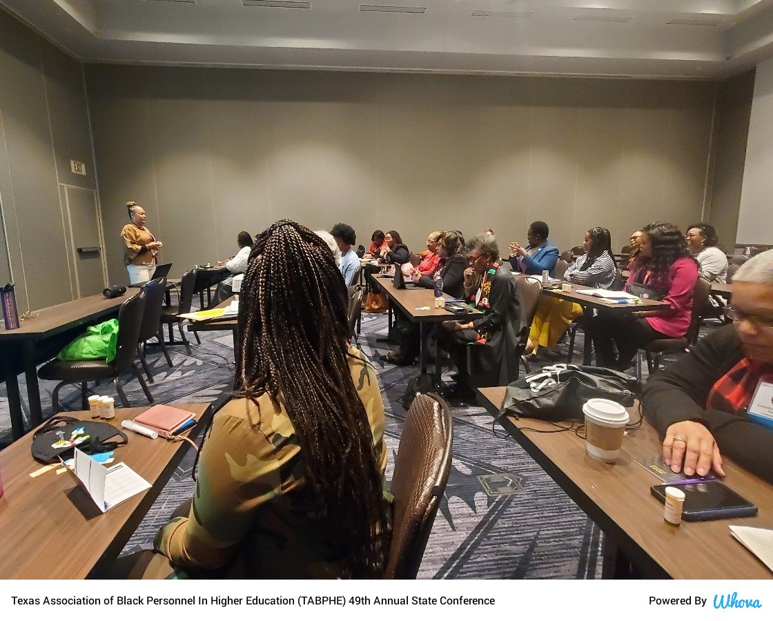 TABPHE1973's tweet photo. TABPHE State conference 2022 Empowered Women session Presenter: Regina Brown #tabphe2022  via Whova event app https://t.co/gZZXfb4FHV https://t.co/vck5rvmTkG