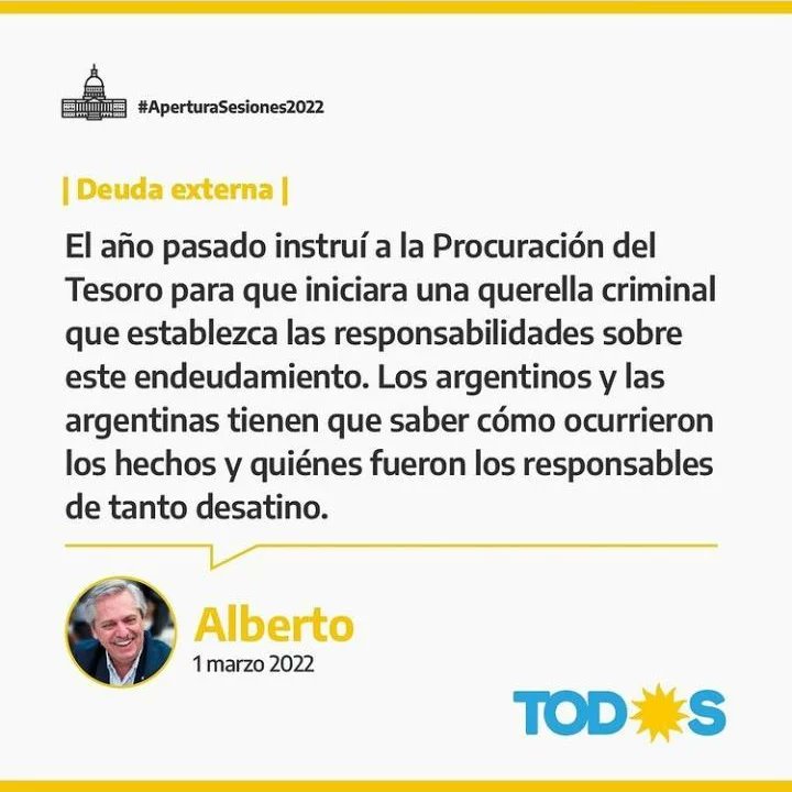 juventudnecaba's tweet photo. Frases que dejó Alberto en la apertura de sesiones. Párrafo aparte para la lamentable actitud de parte de la oposicion al retirarse del recinto.
#AperturaDeSesiones 
#FDT 
@Encuentro_CABA 
@FrenteDeTodos 
@AntolinMagallan https://t.co/KtlqZLNSiE