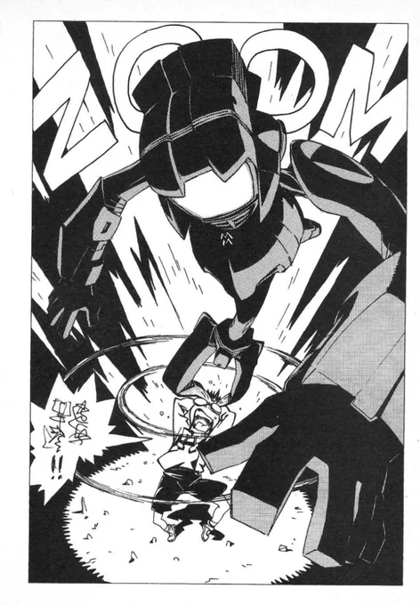 sometimes i forget that FLCL launched along side a series of light novels, and brought us some fucking KILLER illustrations!!! 