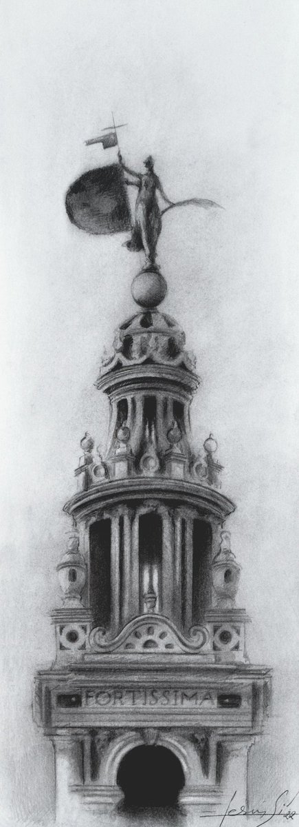 "Fortissima"
Grafito y tinta china sobre papel encolado a tabla
40x15cm
Colección particular
Febrero 2022