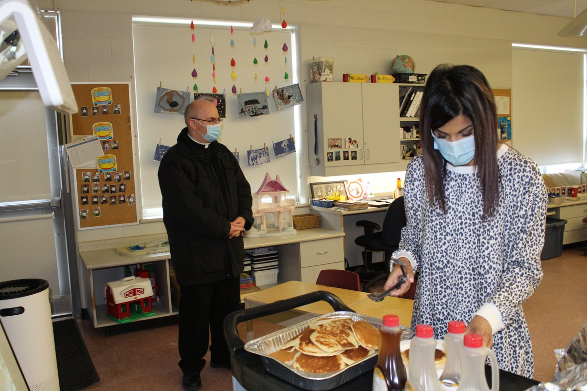 Shrove Tuesday at St Chris with Father Chad