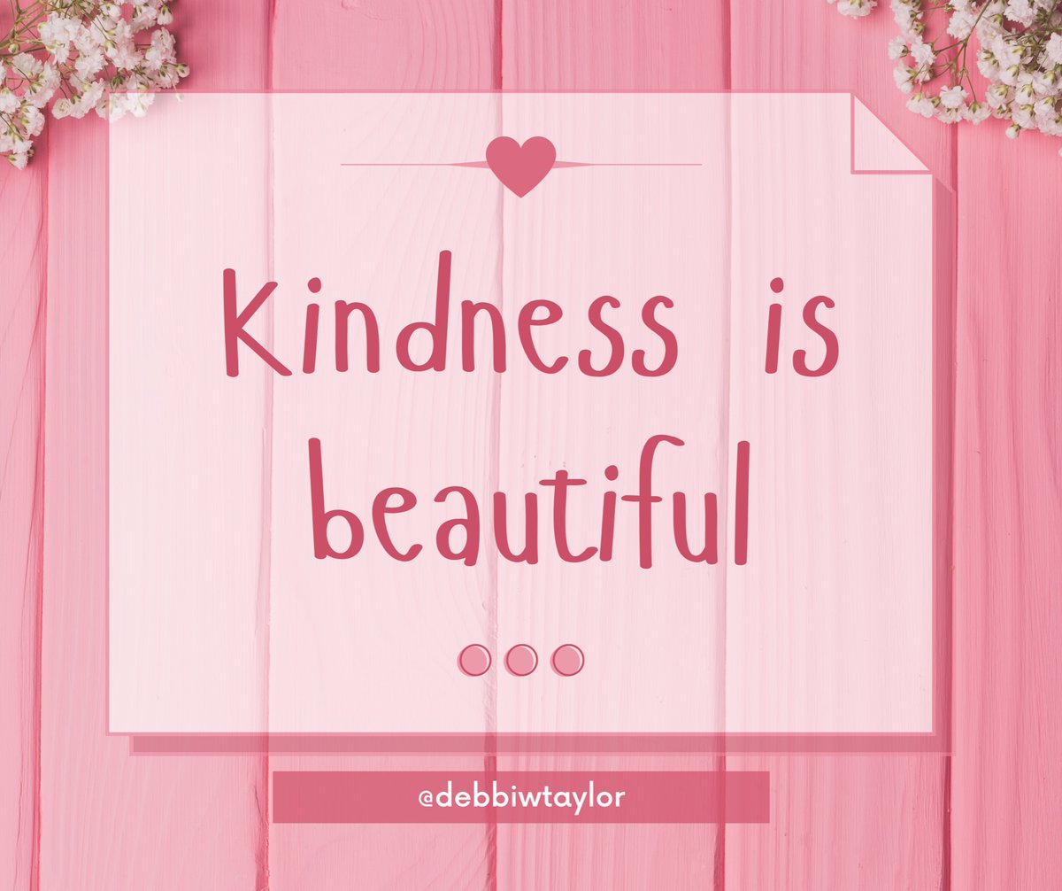 debbiwtaylor's tweet photo. Thought for today: Be Kind! 💗 #SpinkleKindness #BeKindAlways https://t.co/7T6j9onhFj