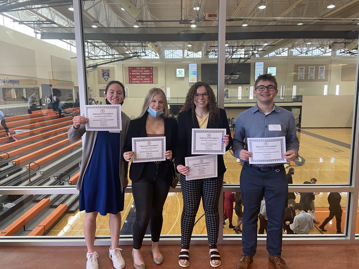 DcwestFBLA's tweet photo. We had a fun day at the Midland Business Competition today! Congratulations to Grace, Avery, Lily, and Gage on placing in their competitions! https://t.co/NXE0aI8STr