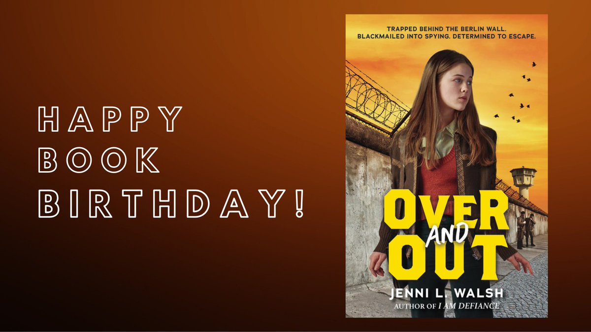 Happy #bookbirthday 🎉to <a href="/jennilwalsh/">Jenni L. Walsh</a> for OVER AND OUT! "The story of a young girl from Cold War East Berlin who is forced to spy for the secret police... but is determined to escape to freedom." Sounds amazing! 🌟amzn.to/3HsMvSc
