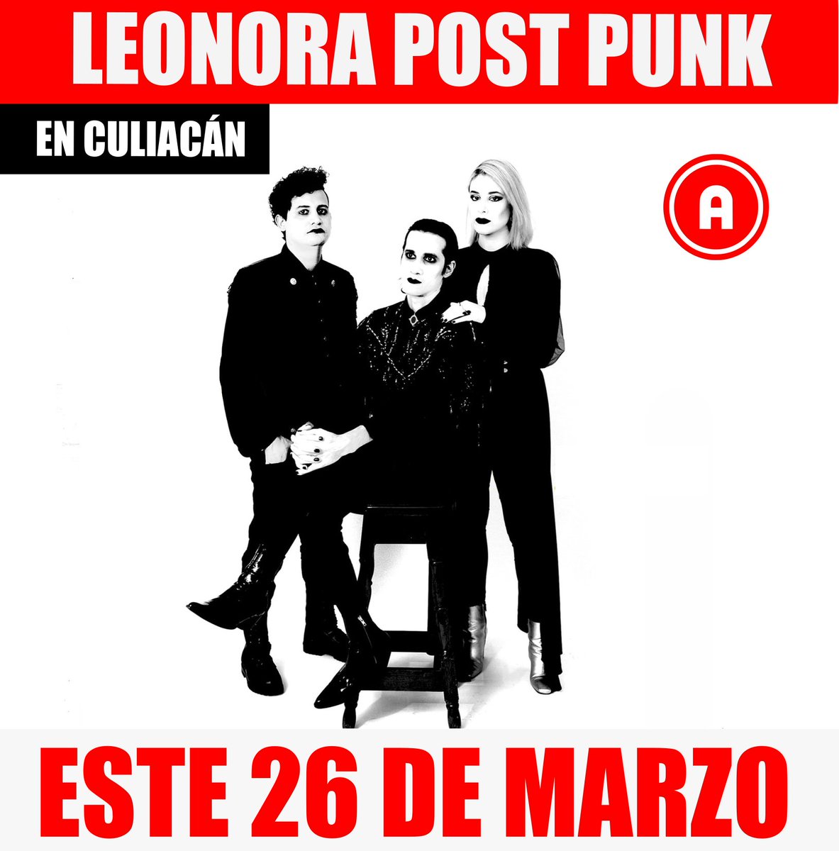 Leonora Post Punk este 26 de Marzo en Culiacán.

<a href="/leonorapostpunk/">Leonora Post Punk</a>

#PasaElMitote #Culiacán
