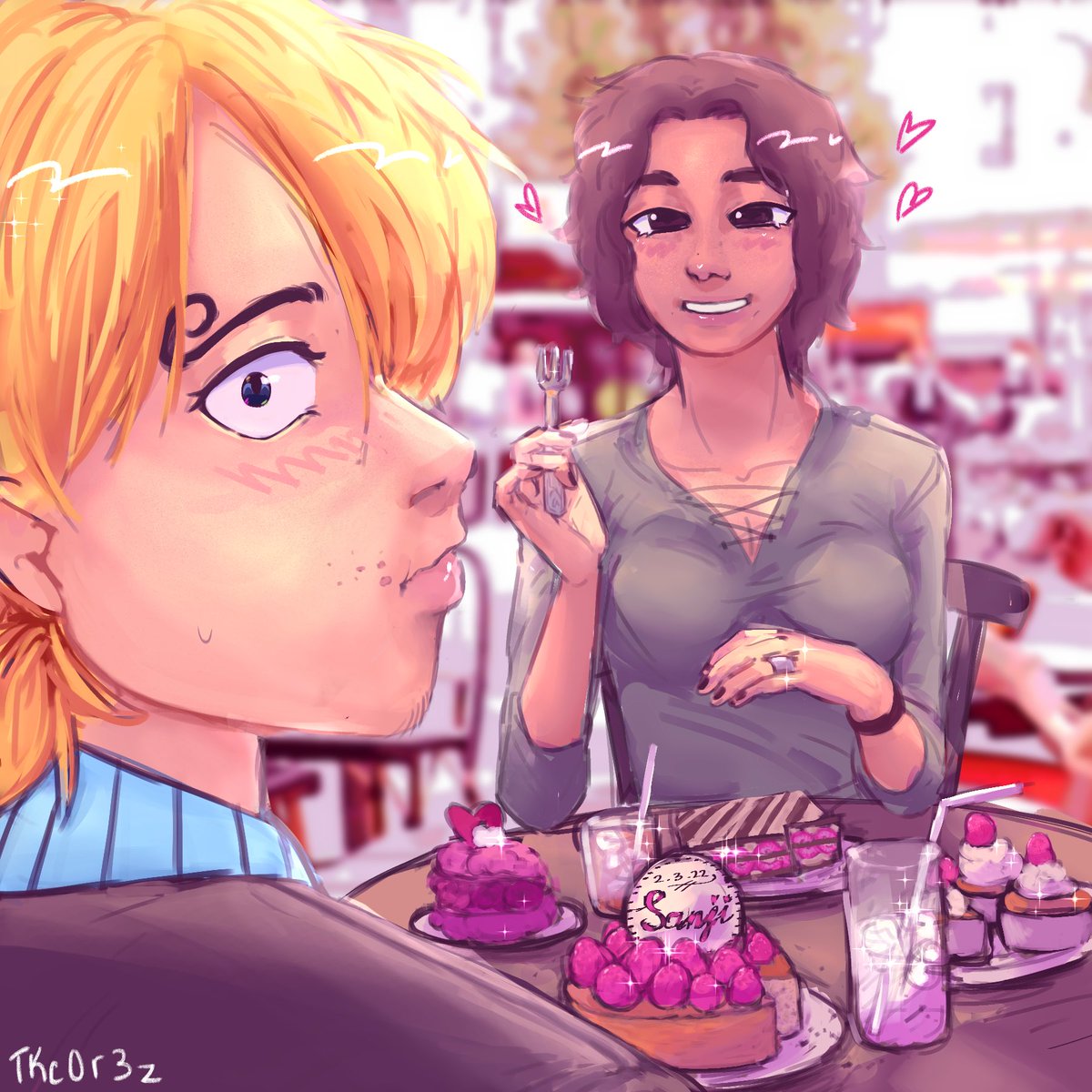 tkc0r3z's tweet photo. GUYS HOLY FUCK ITS SANJI DAY ITS HIS DAY HOLY SHIT I’m officially on a date with him in Paris eating desserts at a local cafe as shown
HAPPY BIRTHDAY SANJI MY BELOVED
#Sanji #onepiece #vinsmokesanji #selfinsert https://t.co/xt8aFHLuwY
