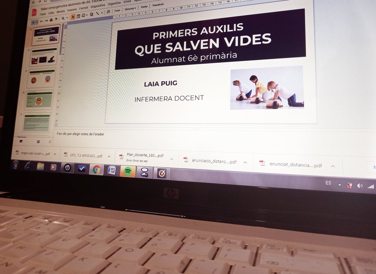 PuigSal's tweet photo. I tornem a fer tallers de primers auxilis a l'escola!
Aquí em teniu preparant-los amb molta il·lusió. Gràcies al professorat de 6è i a l'AFA de l'escola per la confiança ☺

#primersauxilis #infermeria #infermeriadocent #escola25desetembre #afa25desetembre #femescola #rubicity https://t.co/ZzZbe4pV4N