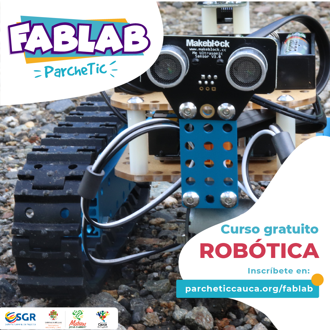 parcheticauca's tweet photo. 🤖Inscríbete ya en nuestro curso gratuito FABLAB de ROBÓTICA.
👩🏻💻Aprende a comprender los principios básicos de la robótica y el impacto y usos de esta tecnología en nuestra sociedad actual.
Inscríbete aquí: 📲 https://t.co/39OUZcMYpx
#Parchetic #FABLAB https://t.co/rxGeHBT6oE