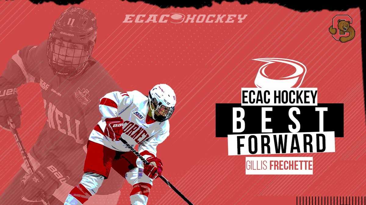 BEST FORWARD 🏆

Congratulations to Gillis Frechette, who becomes the fourth <a href="/CornellWHockey/">Cornell Women's Ice Hockey</a> skater, and first since 2015, to be honored as the top forward in #ECACHockey !

🔗 bit.ly/3pvC2zf