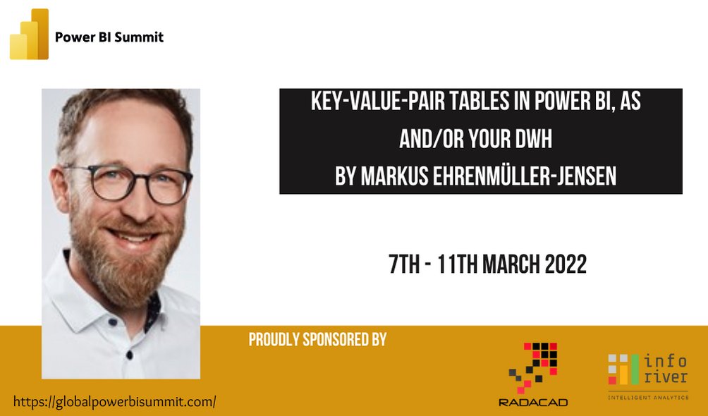 📣 Power BI Summit 2022! Last few days to get your ticket!
<a href="/MEhrenmueller/">Markus Ehrenmüller-Jensen</a> 
See Markus there! 👏
globalpowerbisummit.com
#RADACAD #Inforiver #PowerBISummit #PowerBI