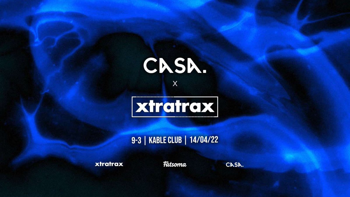 Boy have I been waiting to pull this out the bag… 

CASA x <a href="/XtraTrax_/">XtraTrax</a> 😮‍💨

📅 14th April 
📍 Kable Club, Manchester 

Lineup dropping very soon… ⏰