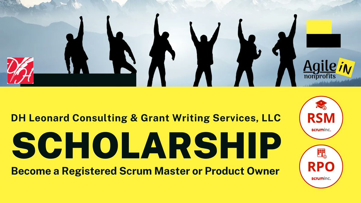 InNonprofits's tweet photo. Are you interested in furthering your career and helping your nonprofit reach new heights to create change, but you don't have the funds to do it?

Dive into the #ScrumMasterCredential course with the help of the @dhlconsult.

Apply here: https://t.co/becosxcJAp https://t.co/DeFIrzXB93