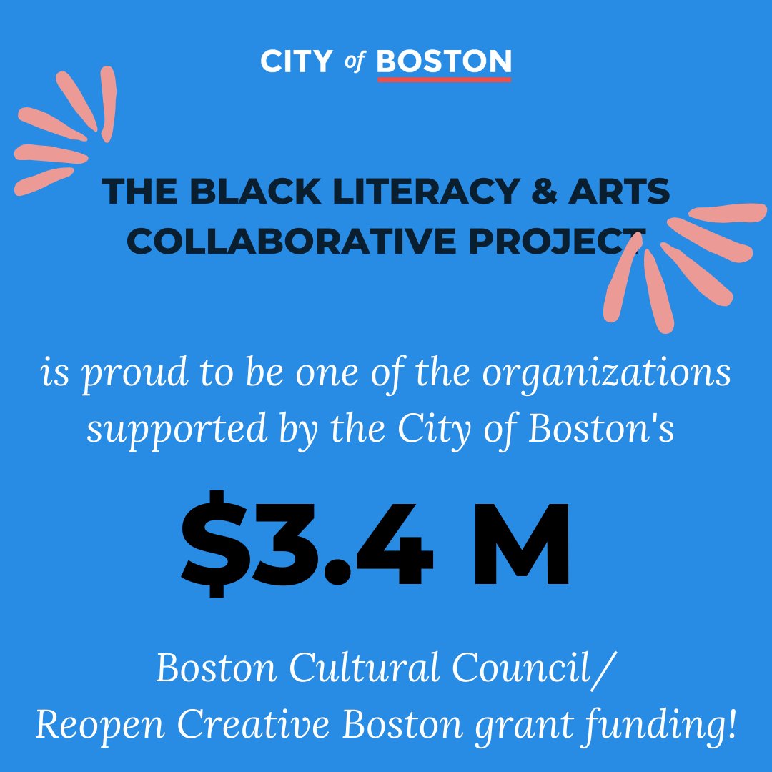 BLACProject's tweet image. We are so grateful and so exciting to have received this funding. We&apos;ve begun planning and will finally have everything in place to introduce our flagship program to the world. #literacy #art #volunteer #mentor #nonprofit #boston #blacproject #youth