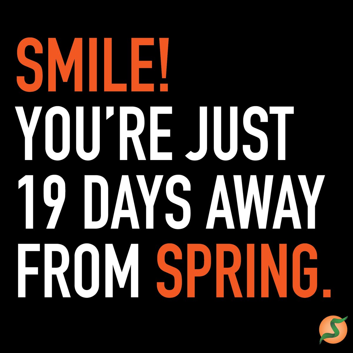 Hey, #NONGMO fans! You woke up 19 days closer to spring!