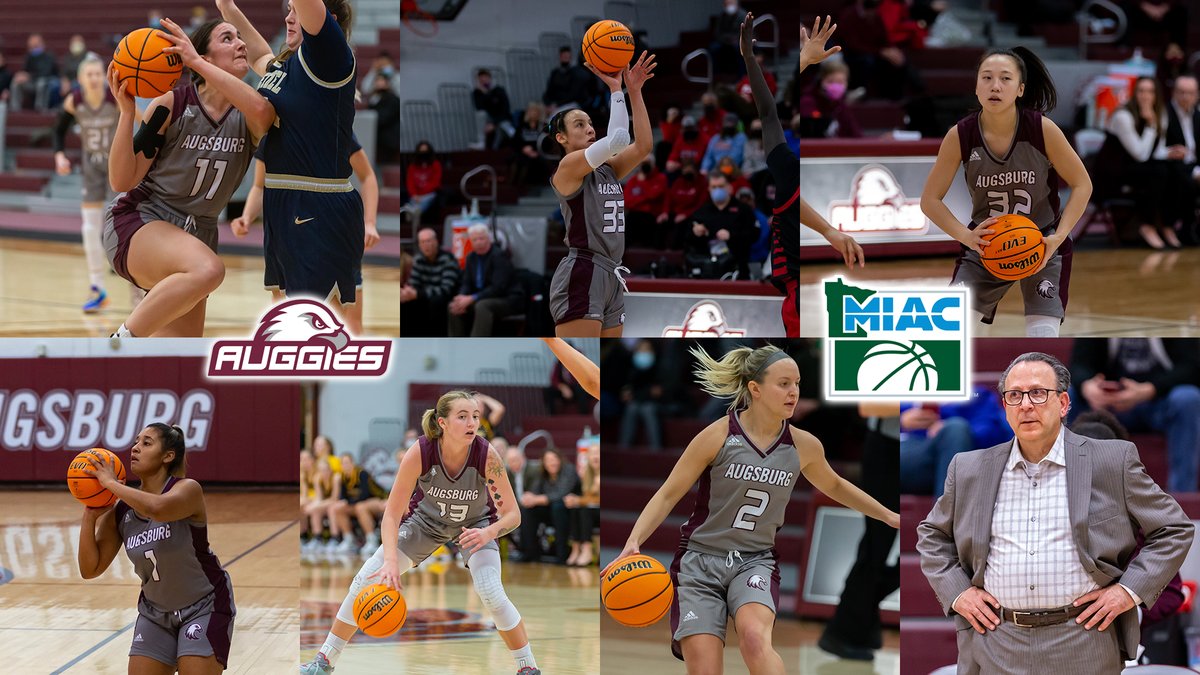 WOMEN'S BASKETBALL - Congrats to Jen Masello on being named MIAC Women's Basketball Player of the Year and to Ted Riverso for being named MIAC Coach of the Year!

Smith, Lor, Myers, Coplin, and Kintop also earned various MIAC honors!

Story: bit.ly/3C7oOhq
#AuggiePride