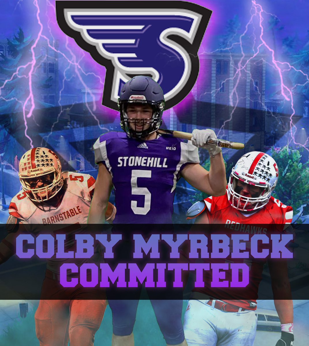 I’m excited to announce that I will be continuing my academic and athletic career at Stonehill College. I’d like to thank my family and football family for getting me where I am today <a href="/CoachJatkola/">Ross Jatkola</a> And a huge thank you to the Stonehill coaching staff <a href="/StonehillFB/">Stonehill Football #DIG</a>