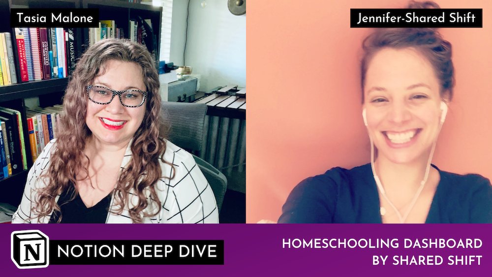 rhythmproductiv's tweet photo. Check out this Homeschool Template Deep Dive with  @sharedshift and @tasiacreates! 

Love geeking out over @NotionHQ with other passionate users. 💜

https://t.co/yRmJSN9rpE via @YouTube https://t.co/mzlT0Ej2k8