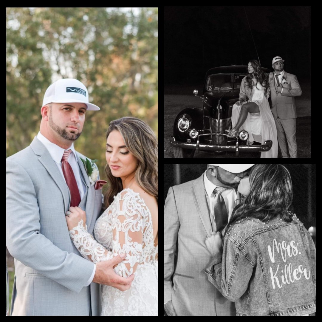 A few shots of a beautiful wedding,  beautiful bride and a beautiful day  2-27-2022.
Congrats and best wishes to 
Amber &amp; Kyle Bronson !
#MrandMrsKiller