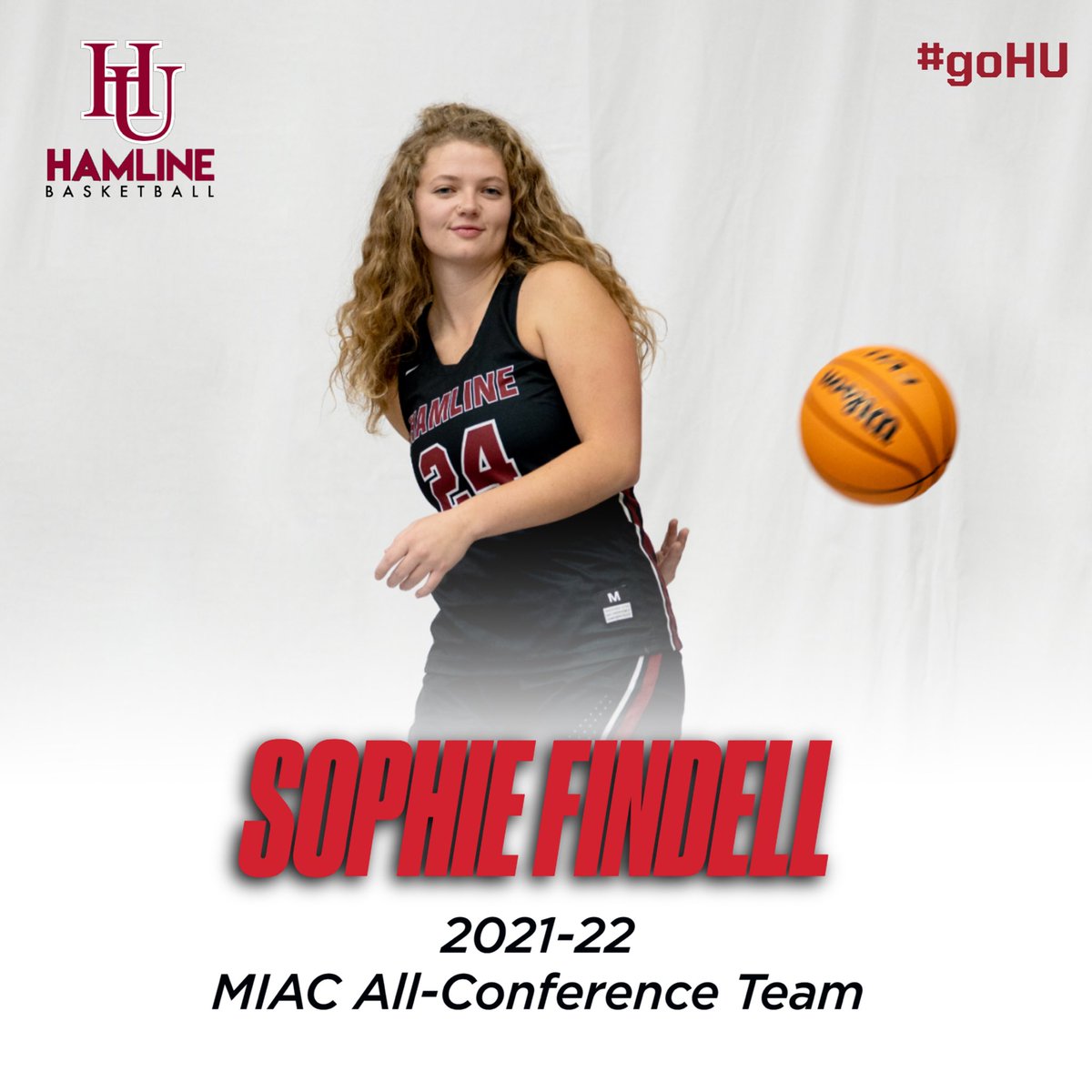 2021-22 MIAC 🏀 Awards‼️

Congrats to SR Sophie Findell on being named to the MIAC All-Conference Team!

👏 #goHU