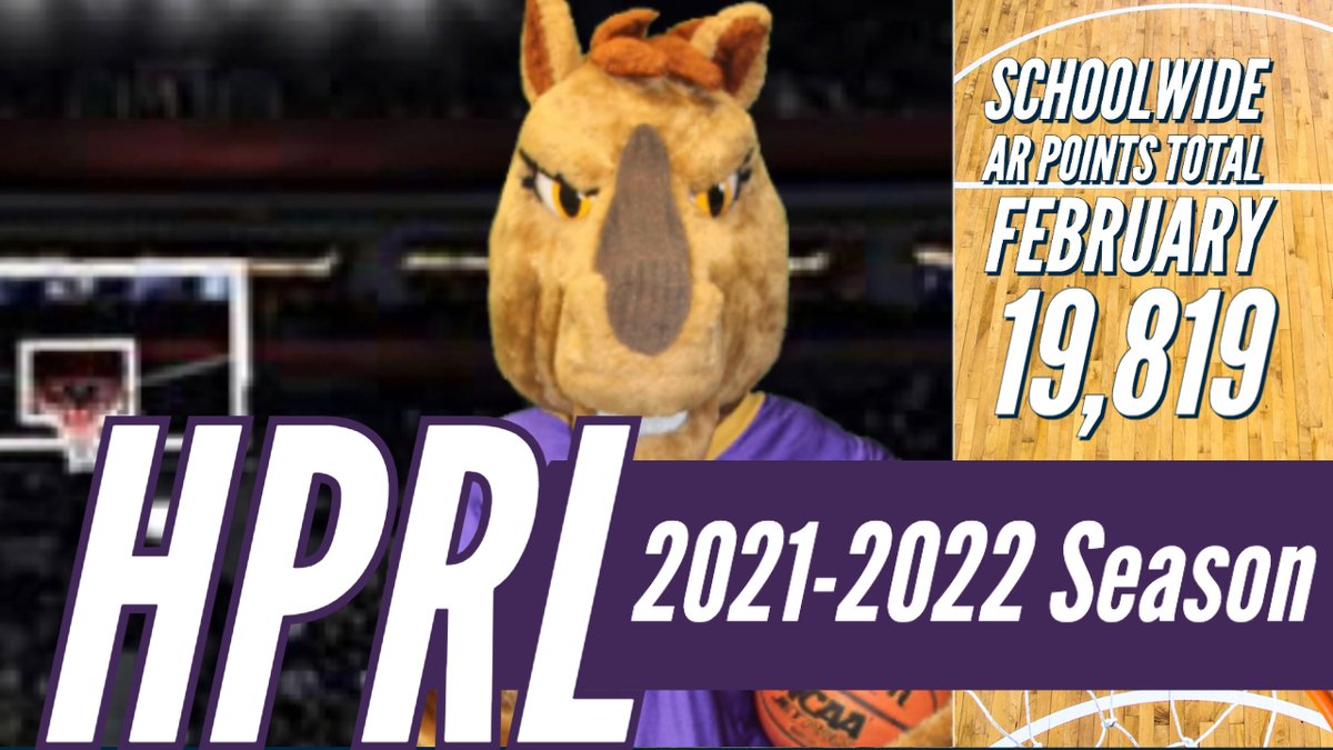 🏀📚🌟HPRL shoots and scores! February stats are in! AMAZING NEWS! HPE has read over 19,819 AR Points!  WAY TO GO Holiday Park Elementary! #plumproud #plumlearns #getcaughtreading #read #Reading #workharddreambig  #read