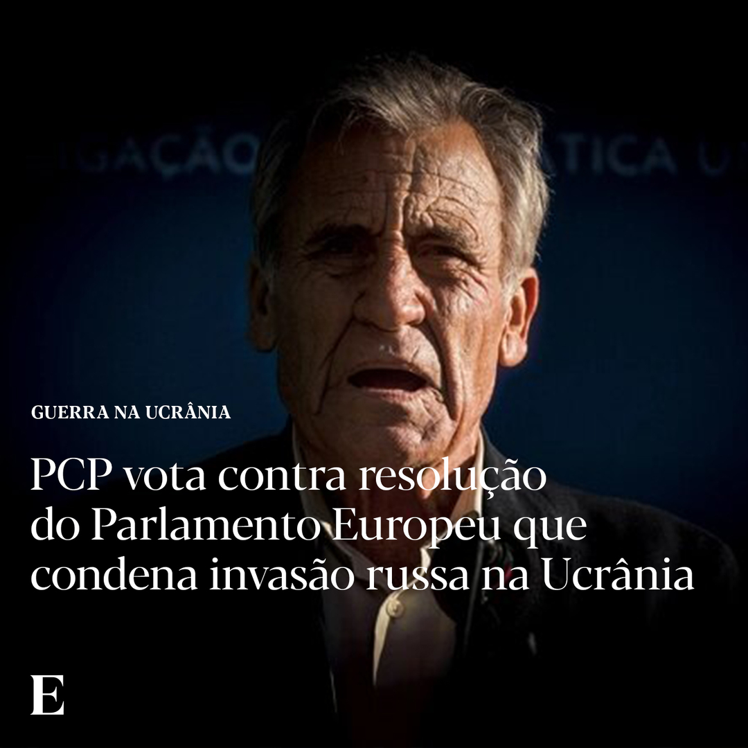 expresso's tweet photo. O Parlamento Europeu aprovou, com voto contra do PCP, uma resolução pedindo às instituições da União Europeia (UE) esforços para reconhecer a Ucrânia como candidata à adesão ao bloco comunitário e para sancionar mais severamente a Rússia.

Saiba mais aqui: https://t.co/J4QY8i6RF9 https://t.co/pUSGt93qZj