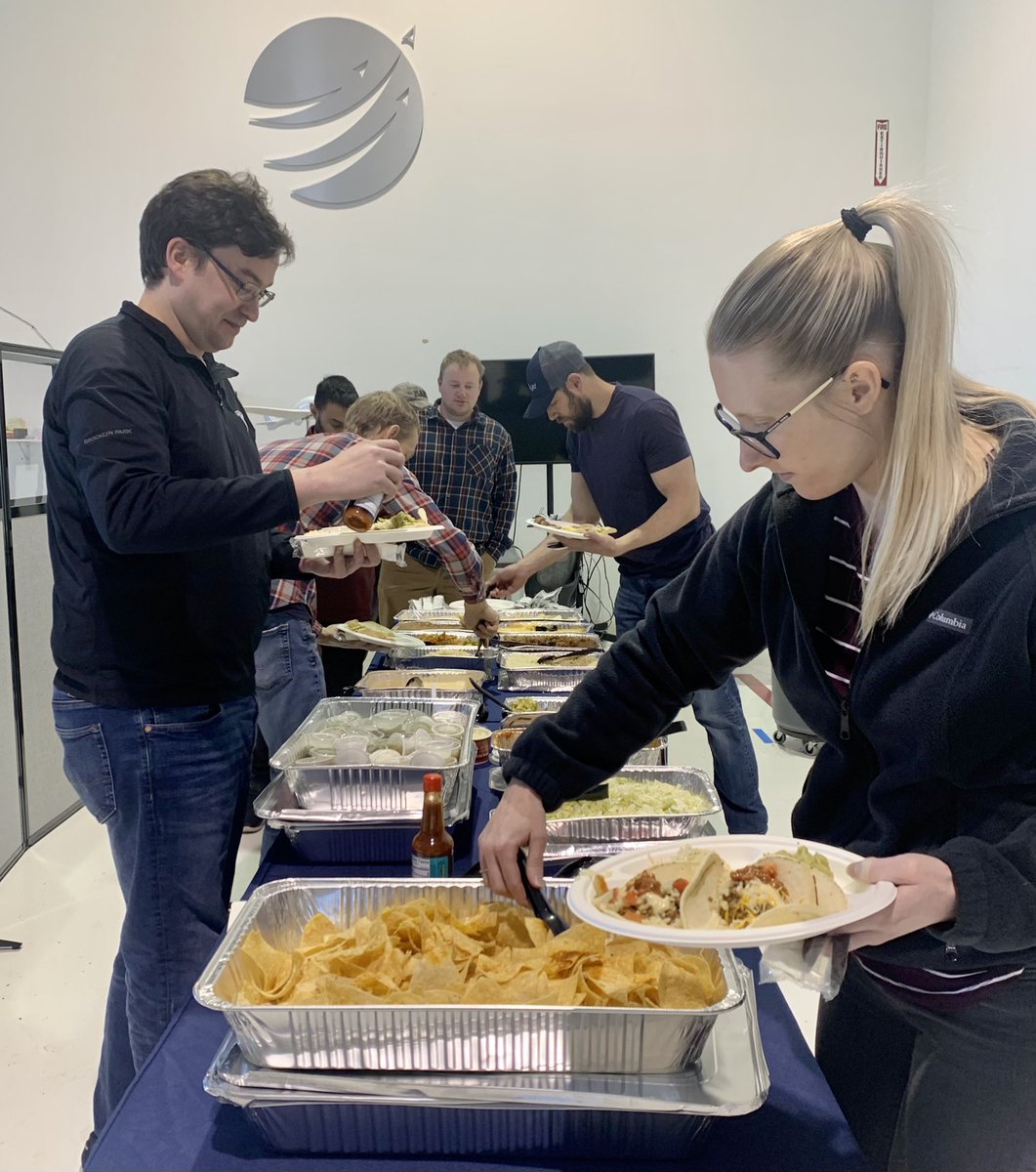 ByeAerospaceInc's tweet photo. The Bye Aerospace staff enjoyed Taco Tuesday as we continue to celebrate our team for Employee Appreciation Week. 

 #byeaerospace #eflyer #employeeappreciation #tacotuesday #innovation https://t.co/A298Htlssr