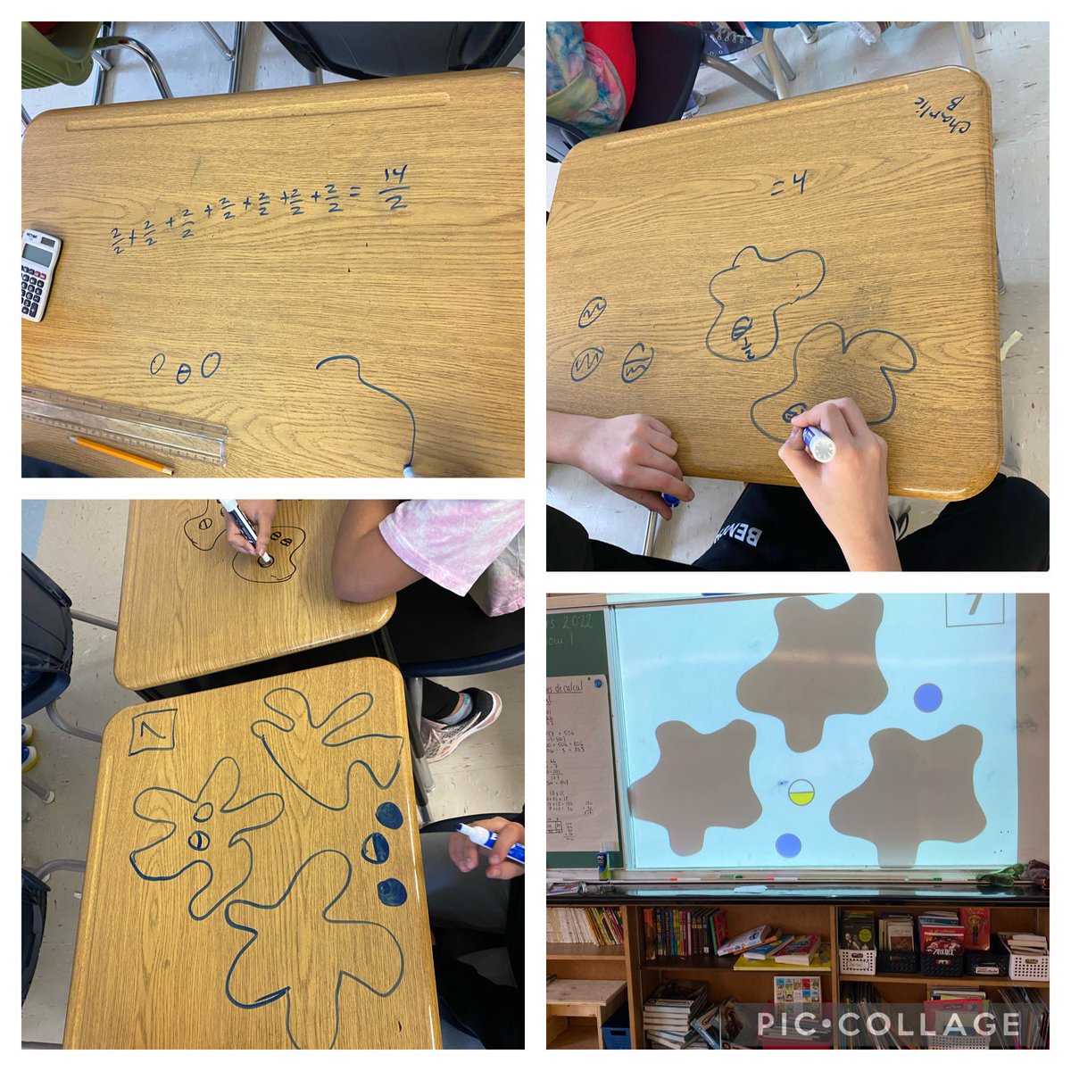Using <a href="/SteveWyborney/">Steve Wyborney</a> fraction splats to explore adding and subtracting fractions @JRHenPS_LDSB