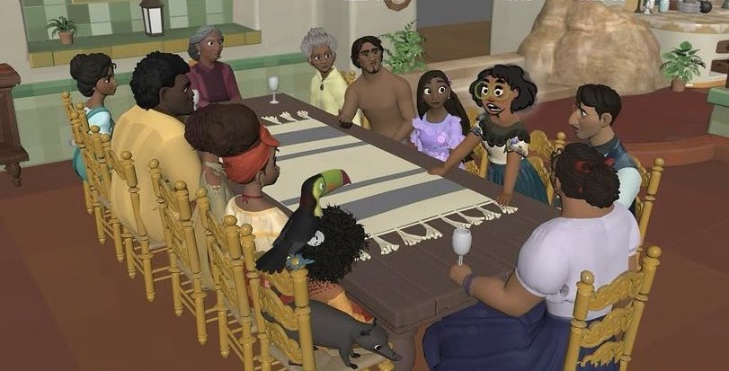 encunto's tweet photo. NOT MARIAN0 BEING NAKED AT THE TABLE HELP??? anyways jul!eta got cake https://t.co/NYfhOtHk5m