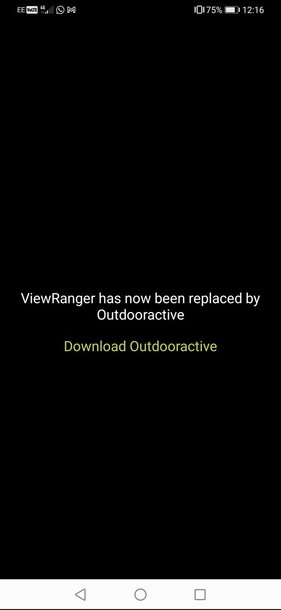 WalkWithWallace's tweet photo. RIP #ViewRanger. Avoiding app updates was futile. Time to move on. ๐บ https://t.co/cQelMVS5dN