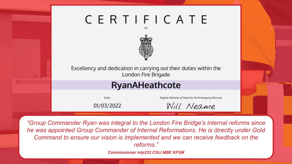 London Fire Brigade ROBLOX tweet media