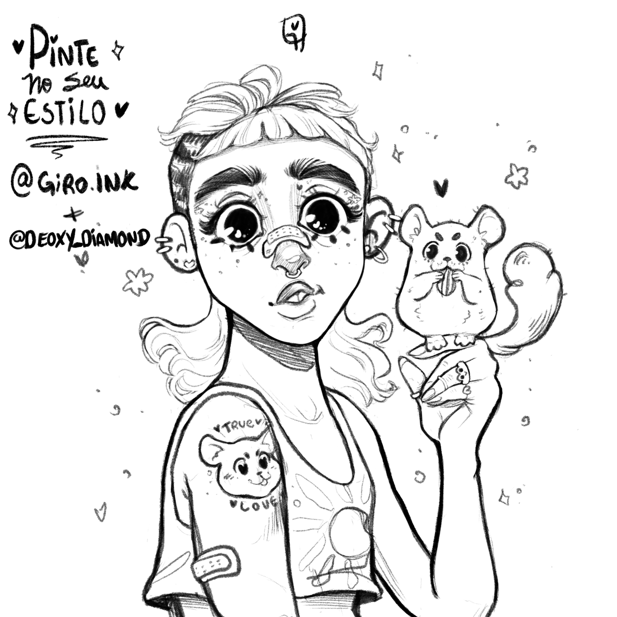 Participando do Pinte no seu estilo da @gihroscopio ✨
espero que goste migs 
