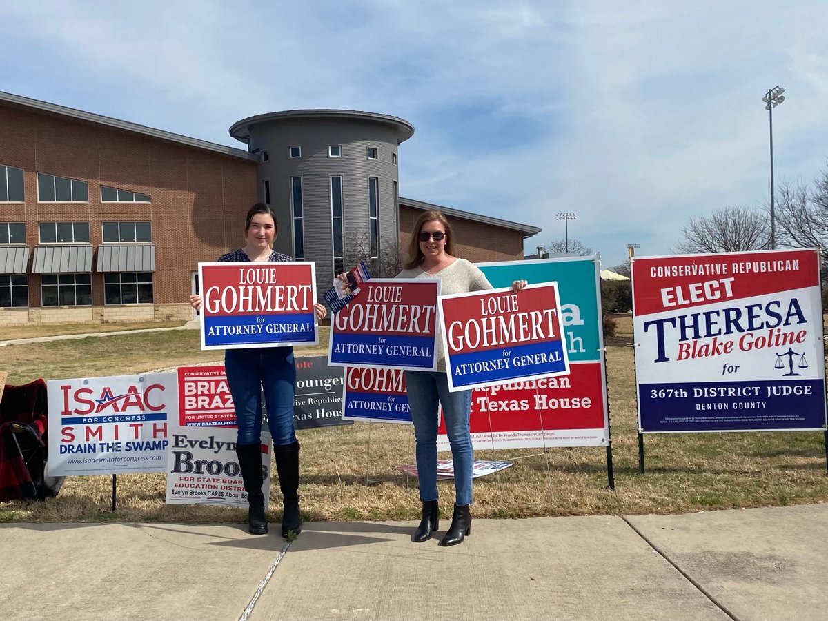 LouieGohmertTX1's tweet image. We have volunteers out at the polls today excited to SAVE TEXAS!

#TeamLouie #Louie4AG #TXAG