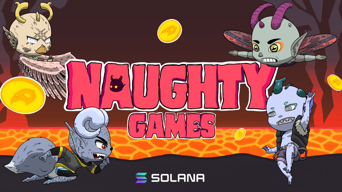 Our Roadmap Season 2 will bring the Naughty Games, a FreeToPlay PlayToEarn experience. No paywalls or fees required to enter. Jump in with your friends and compete with others!

#BlockchainGaming #SolanaNFTs #PlayToEarn #NFTCommunity