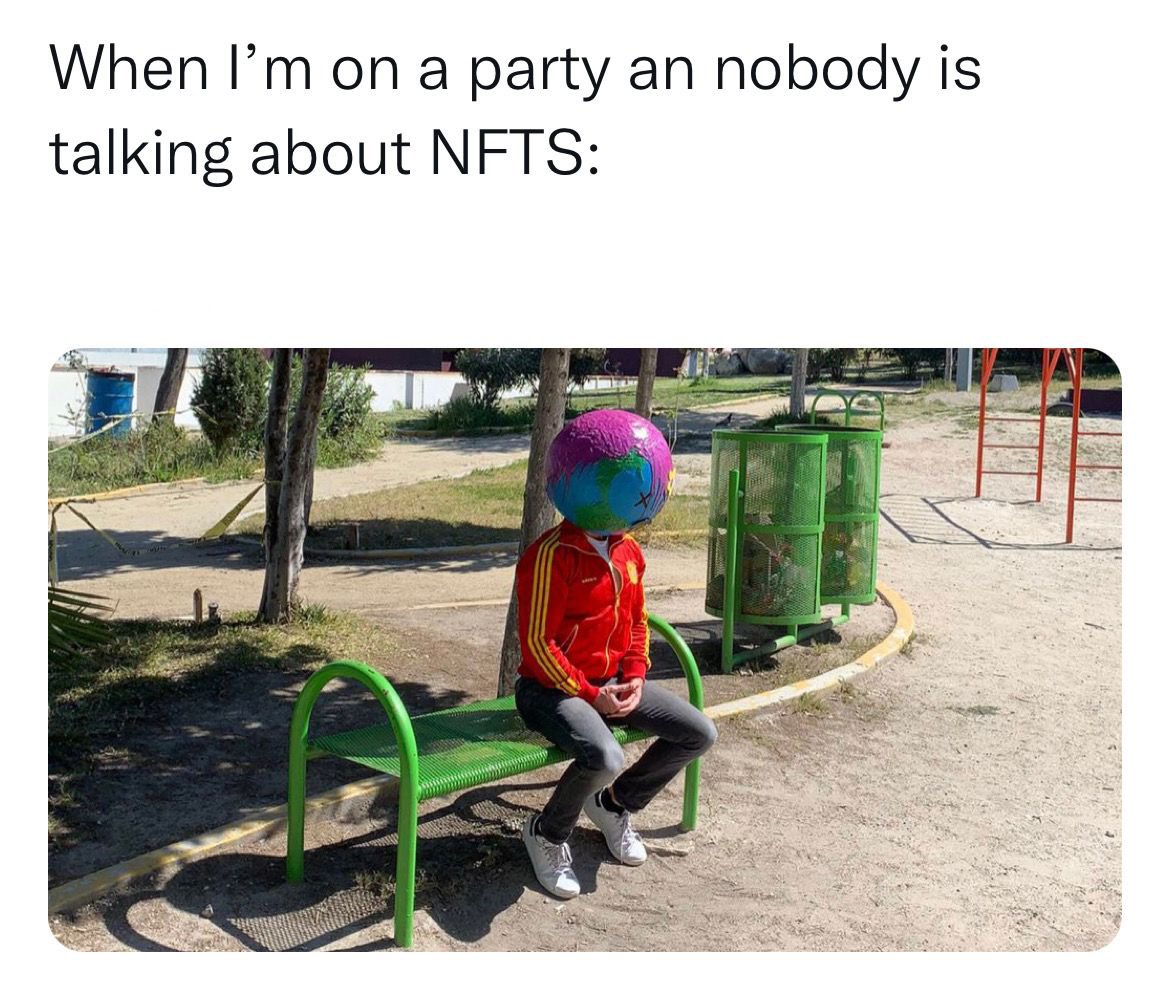 this is me all the time 

<a href="/PradaNFTs/">𝖕𝖗𝖆𝖉𝖆</a> @FebreezyNFT @Sy3dr0 <a href="/NFTcooin/">NFTCooin🗿BOGX</a> <a href="/NickSanders_eth/">Nick Sanders</a> 
#memes #NFT #NFTCommunity #cosmiqs