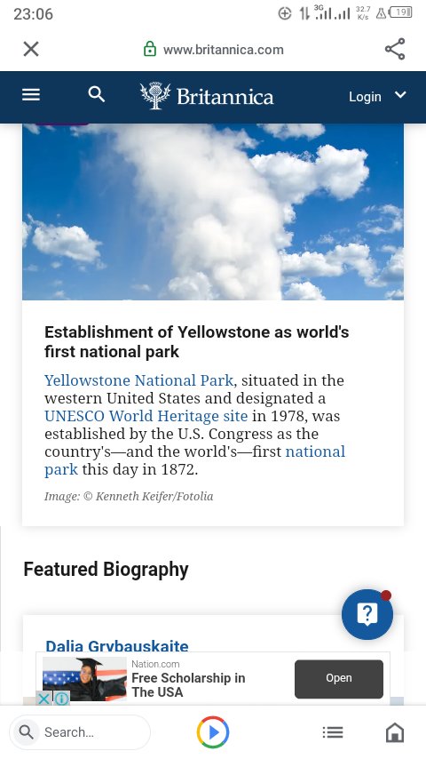 MrVii3's tweet photo. Today In History
On This Day 1st Marc 1978, Yellowstone national park was established and became the  world's first established National park en it was situated in western United States
#Mr.Vii https://t.co/ISKqg3eq9Z