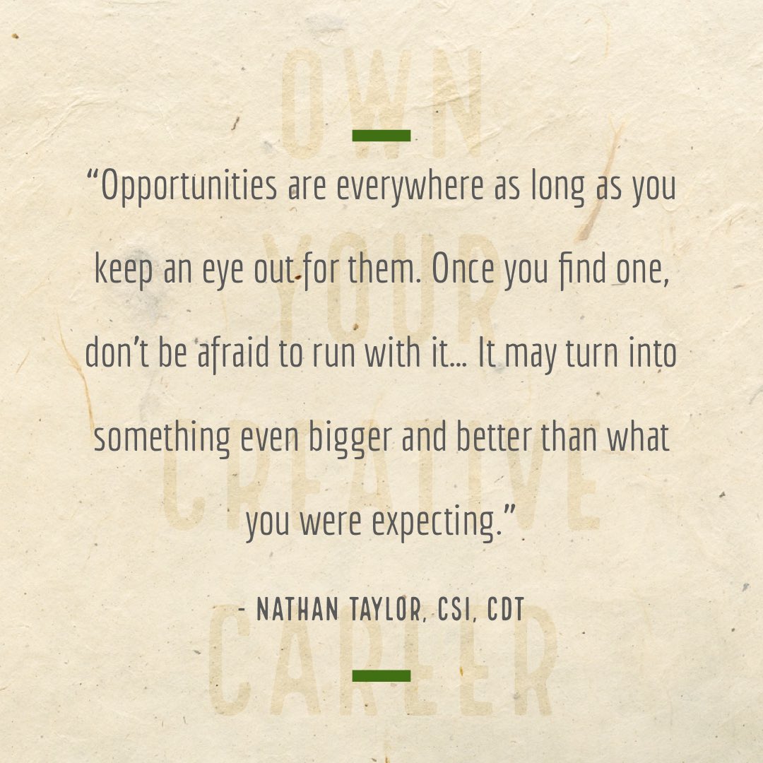 We loved this quotes to much that we had to start out Nathan Taylor’s highlight with it! 😉 Intro for this amazing creative professional coming soon. #buildingenvelope #creativecareers #duolingo #architecture #inktober2021