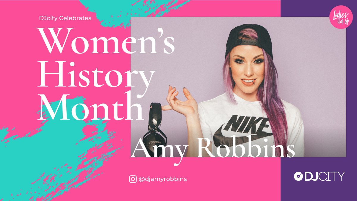 DJcity's tweet photo. In honor of #WomensHistoryMonth, we are showing love to some talented DJs from around the country. Today we feature @djamyrobbins.

#LadiesLinkUp https://t.co/qFMcK4bmfF