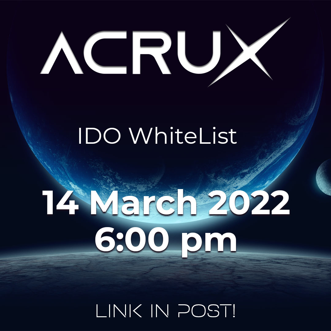 Reminder that you still have time to be a part of our IDO Whitelist! 
📝 IDO Time: 6 PM, Mar 14, 2022
👉 Link to participate: 
buff.ly/338OvRz

“Per aspera ad astra”

#ido #BSC #DeFi #crypto #cryptocurrency #cryptonews #puertorico