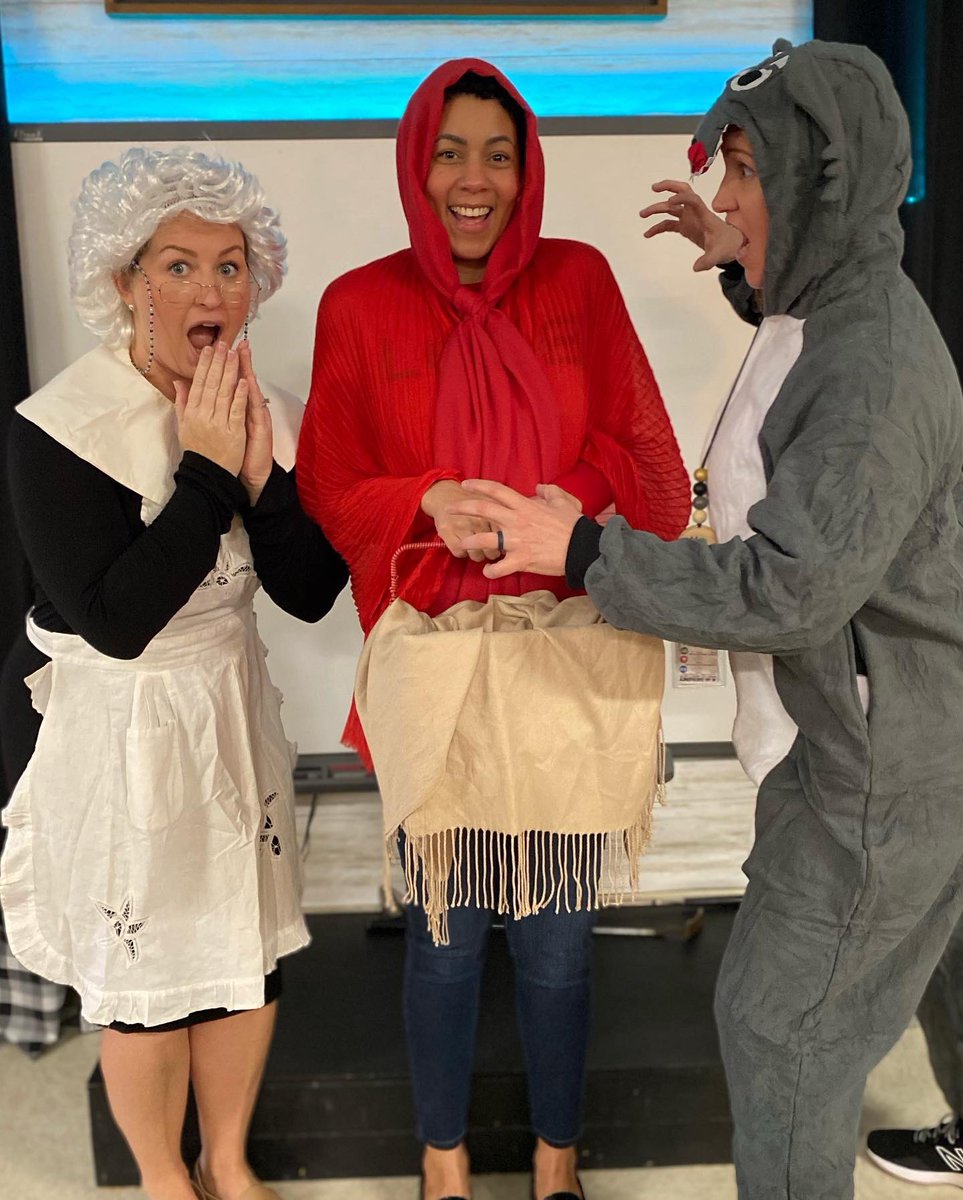 MrsNicoleKirk's tweet photo. Fairy Tale day @BlaneyElem! Can you guess who we are? #bestAPsever https://t.co/bvEI1viRw0
